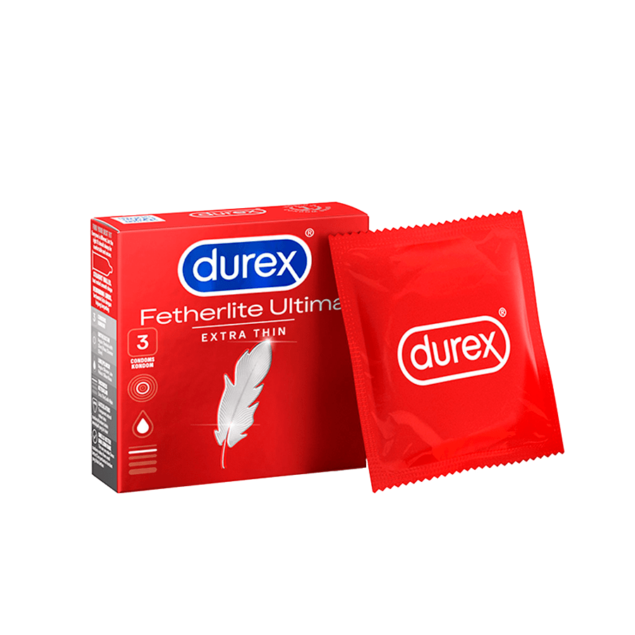 Durex Fetherlite Ultima condoms are extra thin for more sensitivity