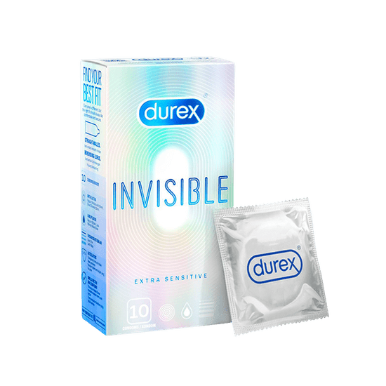 DUREX Invisible Extra Sensitive Condoms 10 Pack
