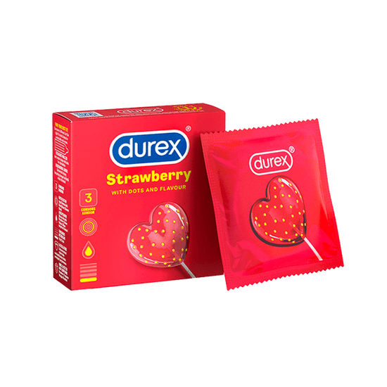 DUREX Strawberry Condoms 3 Pack