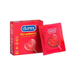 DUREX Strawberry Condoms 3 Pack
